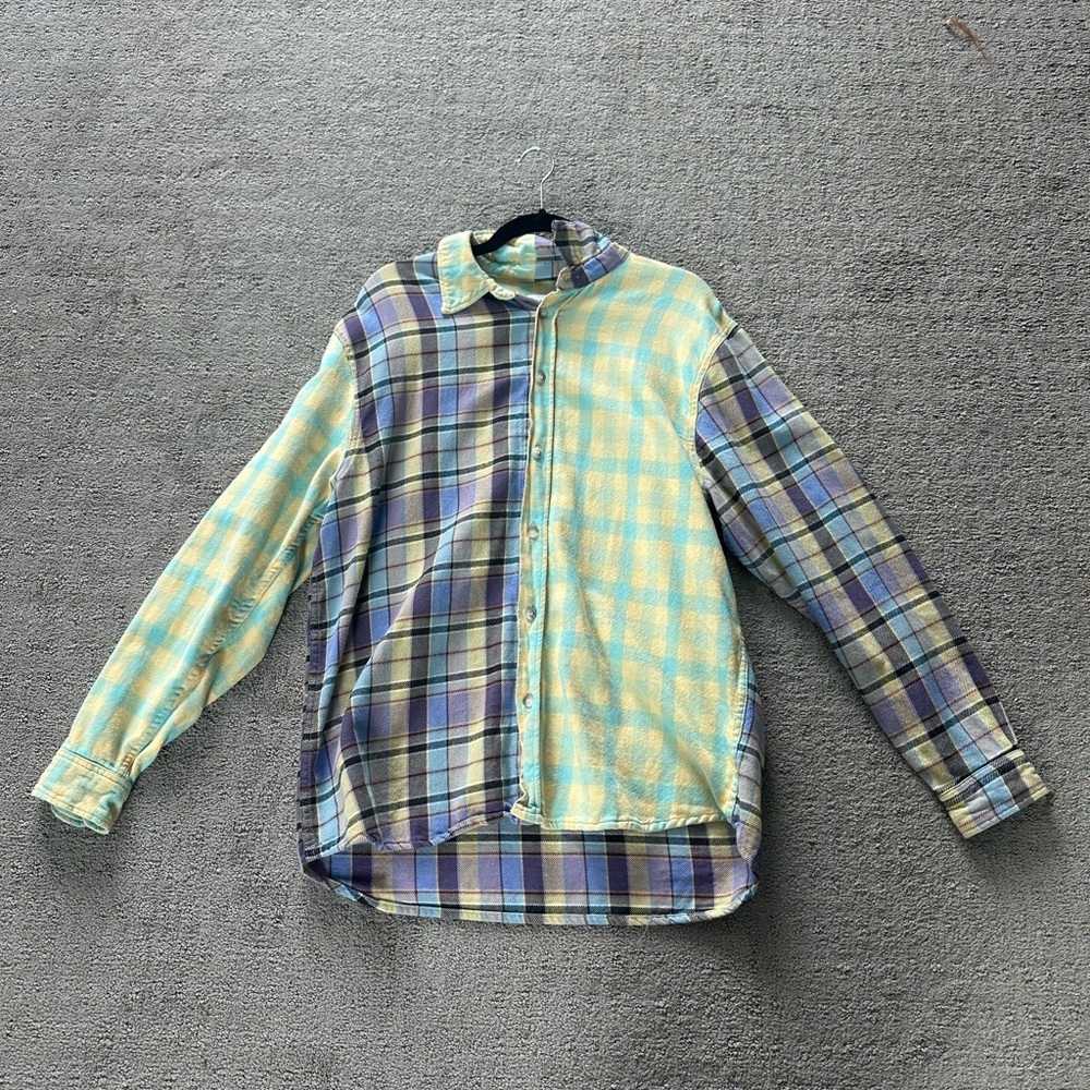Zara contrasting plaid shirt